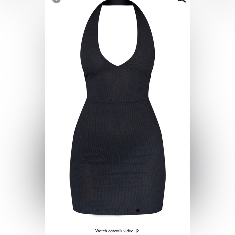 Halter top mini dress